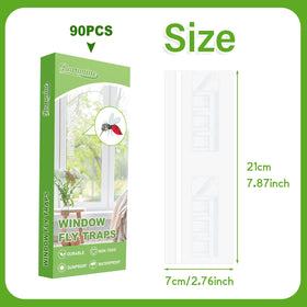 Boromine window fly traps ready for easy application on any clean window.
