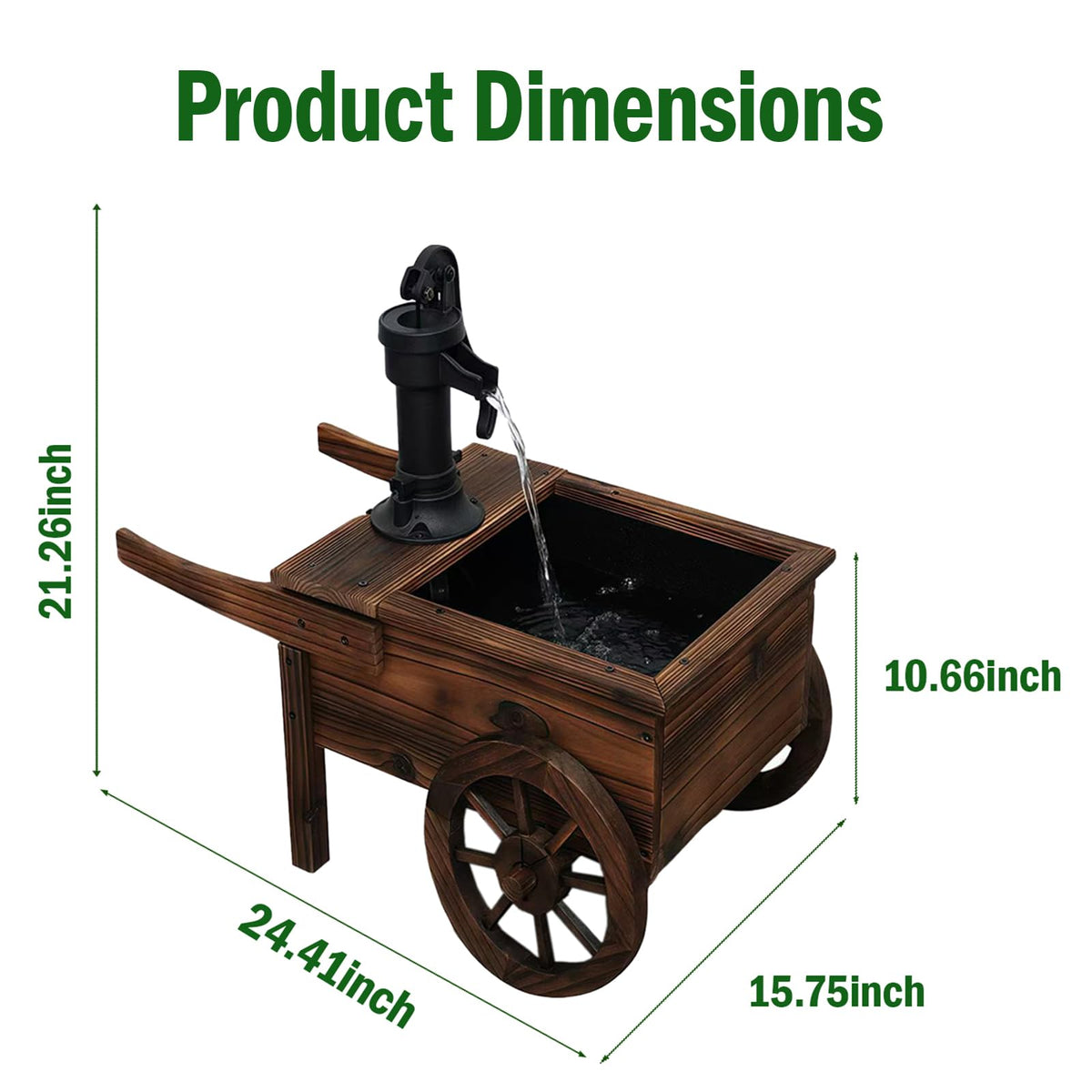 Borsynium indoor-outdoor decorative water feature suitable for multiple spaces