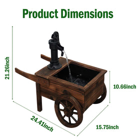 Borsynium indoor-outdoor decorative water feature suitable for multiple spaces