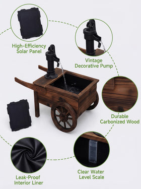 Borsynium patio garden decorative water feature enhances outdoor ambience