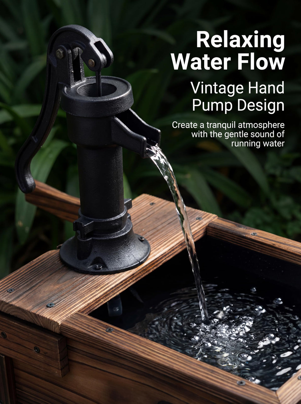 Borsynium fountain uses built-in liners to prevent leakage and reduce maintenance