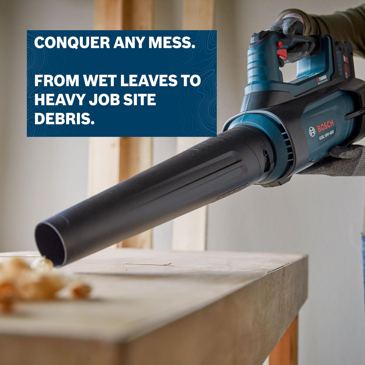 Bosch GBL18V-450N compact design fits tight spaces