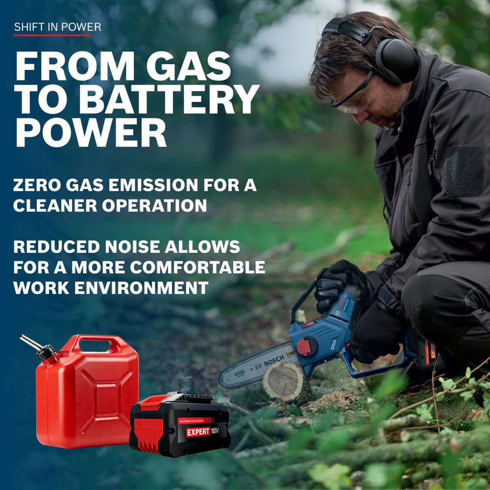 Bosch GKE18V-20N ergonomic soft-grip handle reduces fatigue