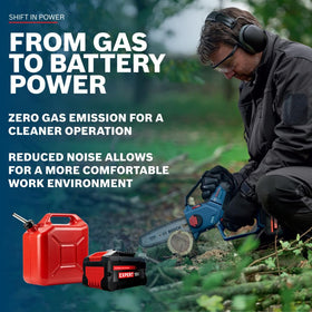 Bosch GKE18V-20N ergonomic soft-grip handle reduces fatigue