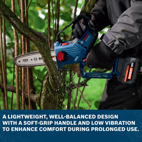 Bosch GKE18V-20N lightweight and balanced design supports hard-to-reach limbs