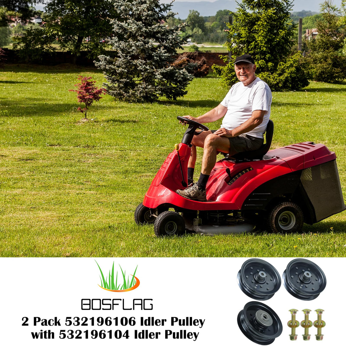 Bosflag Brand pulley durability closeup highlights sturdy material and long lasting use