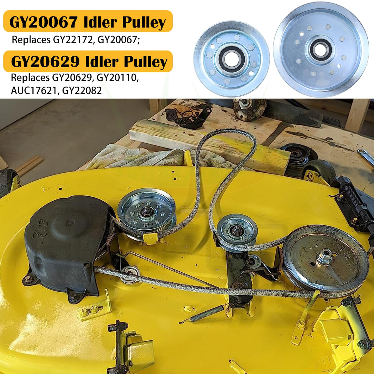 BOSFLAG pulley with double-sealed bearing for long-lasting performance