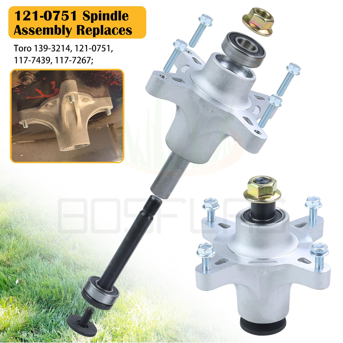 Bosflag 125-5575 spindle pulley ensures smooth blade rotation during maintenance.