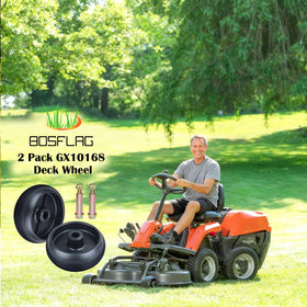 Rugged wheel design supports smooth operation on uneven terrain.