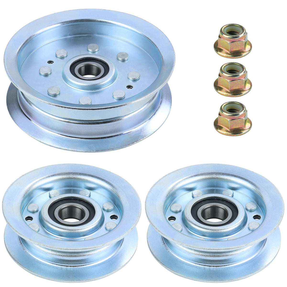 BOSFLAG two-pack pulleys for gy22172-gy20629 ensure reliable belt alignment