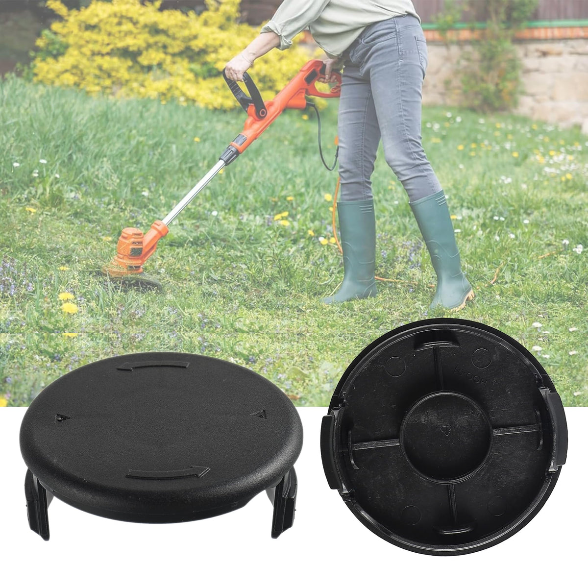 BOSHCHEN ABS-material spool cap cover, sturdy protection against debris and wind.