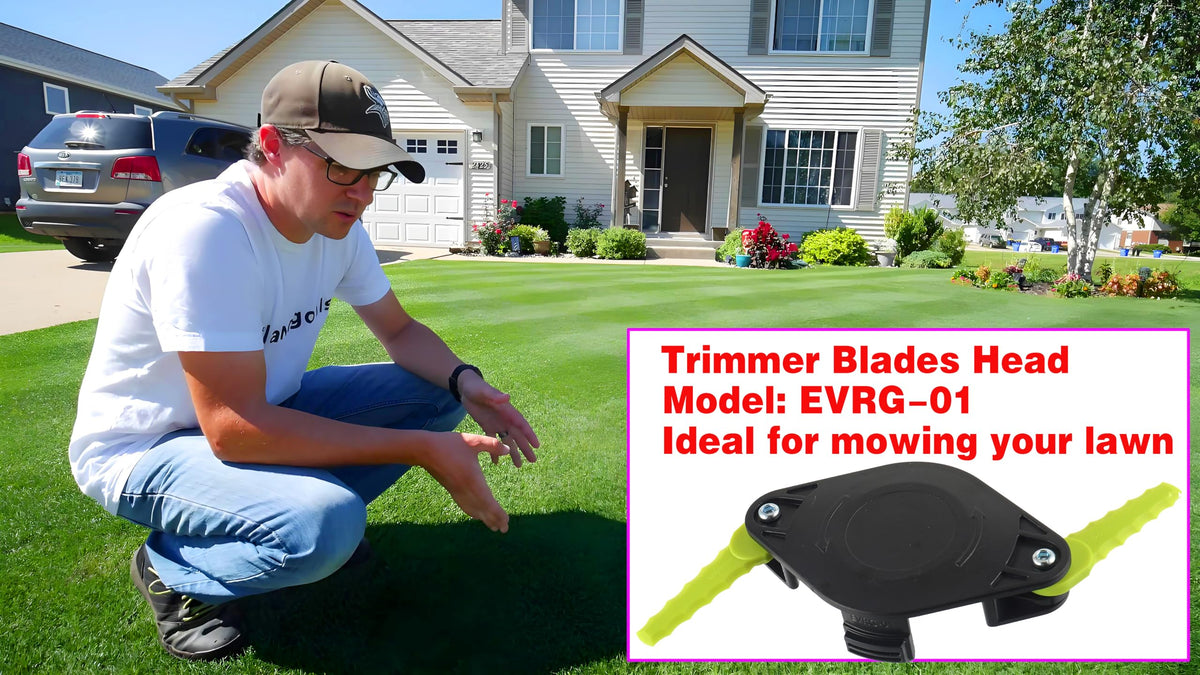 Use case: trimming soft grass around garden beds with BOSHCHEN head