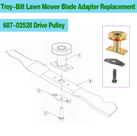 BOSHCHEN blade washer and bolts included for quick installation.
