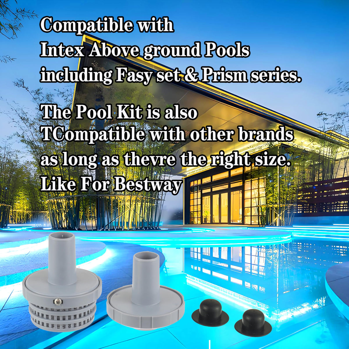 BOSHCHEN kit compatible with Intex Easy Set and Prism above-ground pools