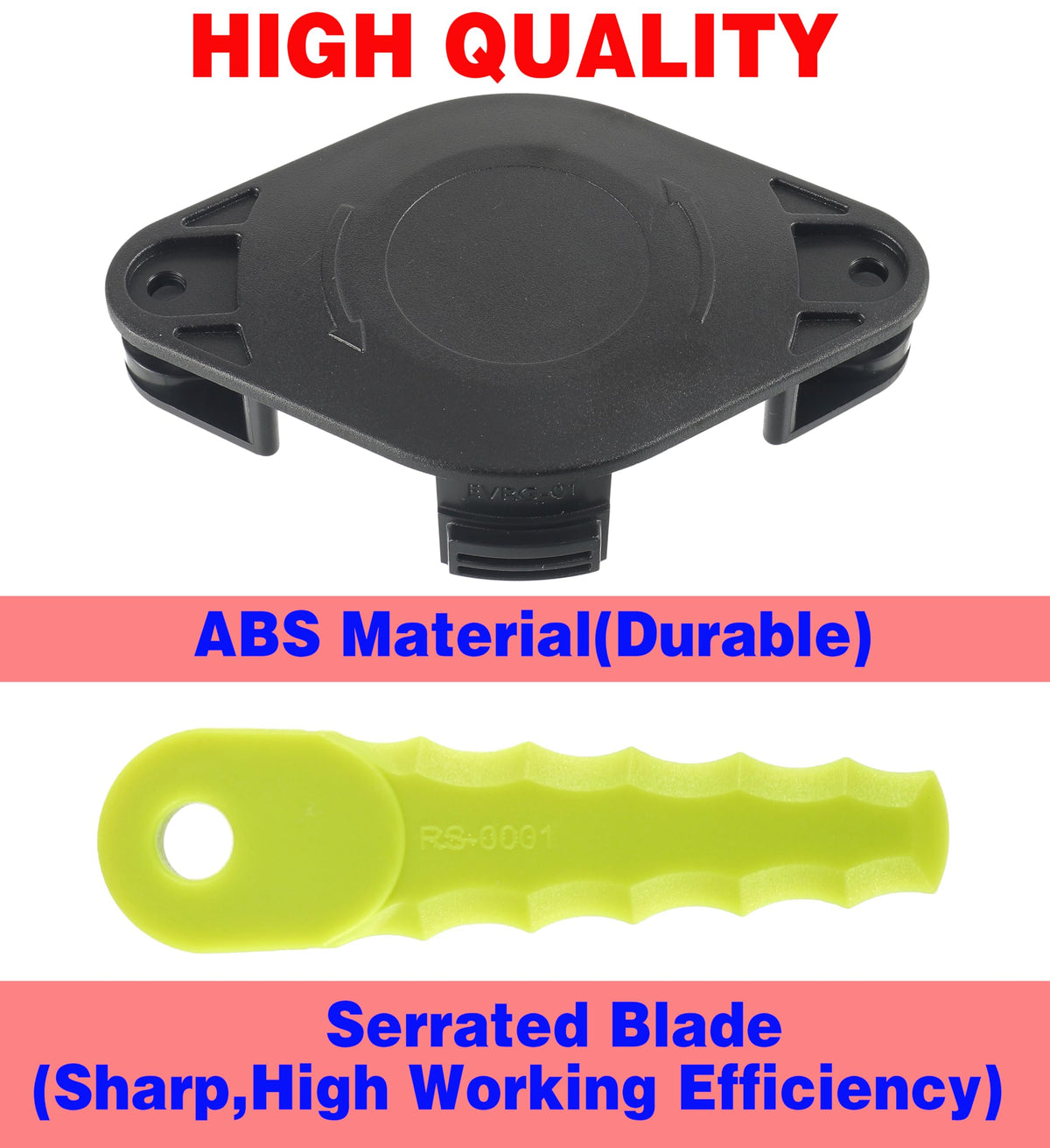 Polycarbonate blades showing durability and sharp edge capability