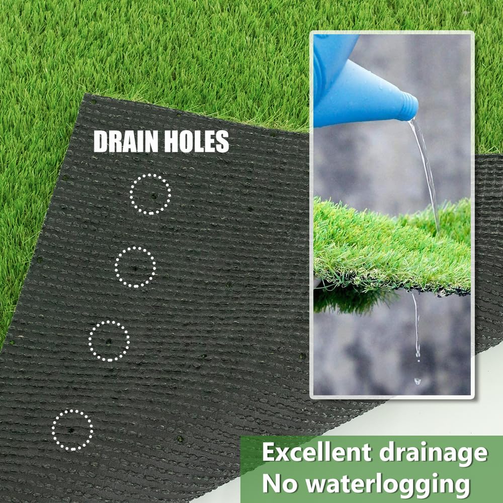 Boshuele turf features drainage holes for quick drying after rain