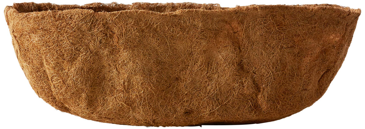 Bosmere 24-inch pre-formed coco liner inside a window box promotes air and water circulation