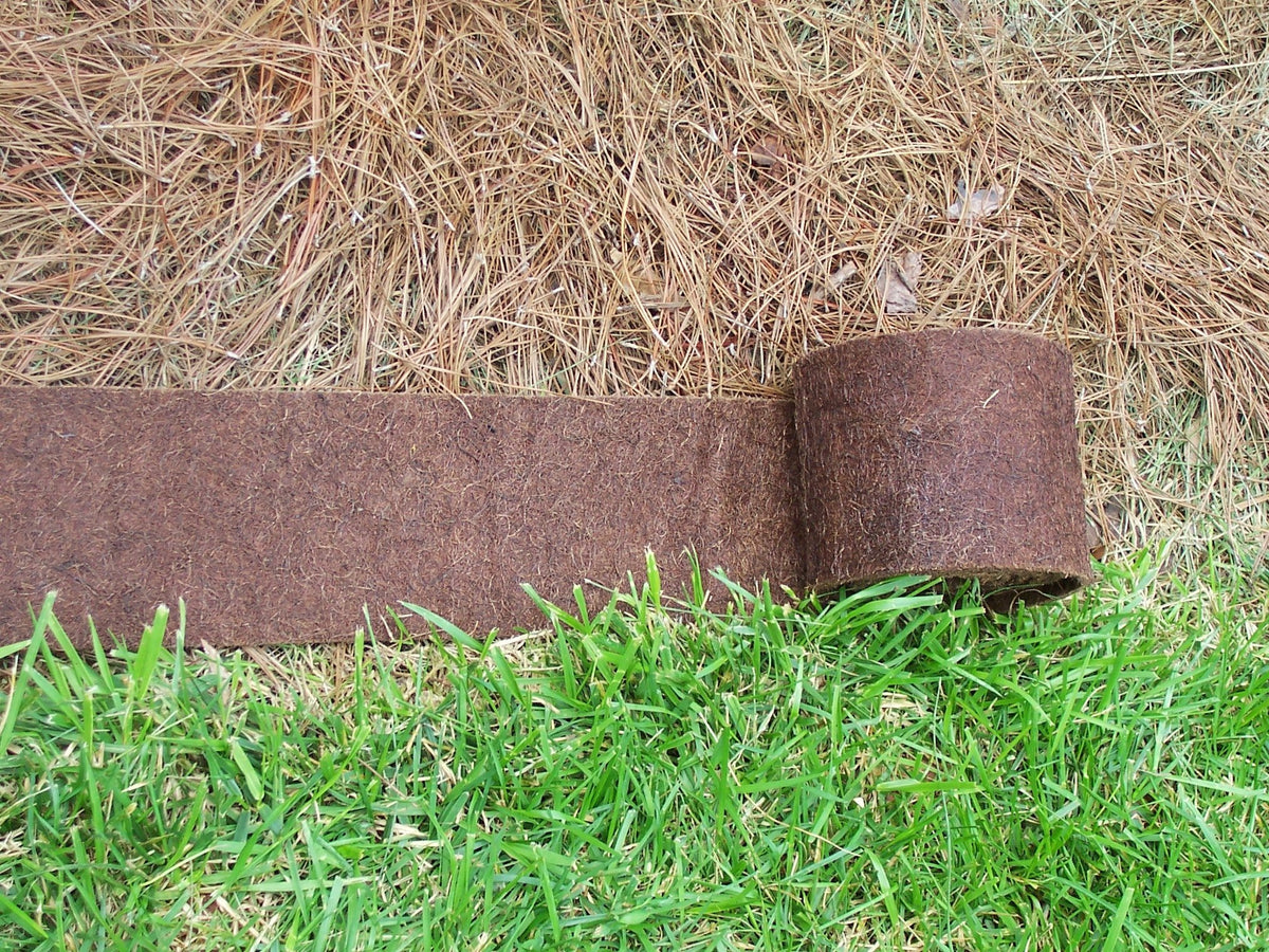 Bosmere Border Protection Edging Weed Mat installation behind edging keeps paths tidy.
