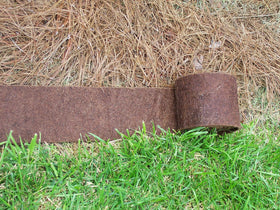Bosmere Border Protection Edging Weed Mat installation behind edging keeps paths tidy.