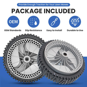 Bosruda 2-pack front-drive-wheels for quick replacement
