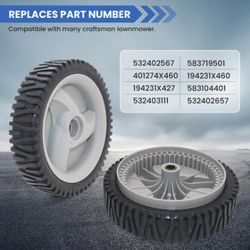 Bosruda 8-inch front-drive-wheel diameter for smooth rolling