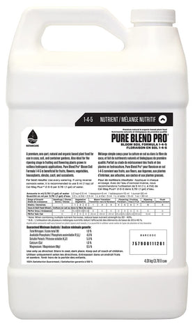 Closeup of Botanicare Pure Blend Pro Bloom Soil bottle for precise watering
