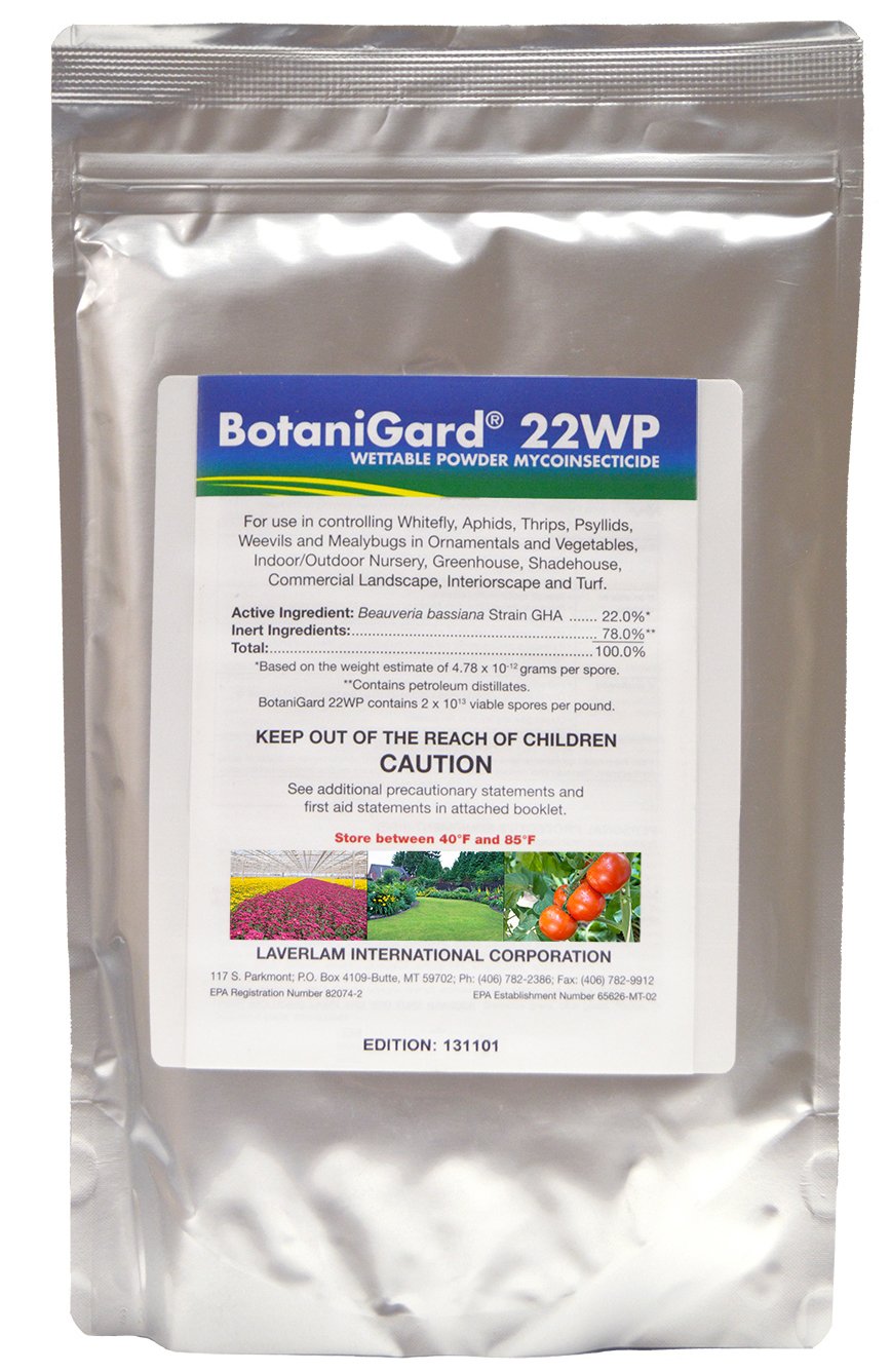 BotaniGard 22WP bottle—effective biological pest control for whiteflies and aphids