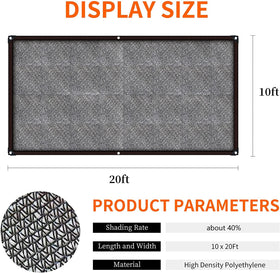 BOTHLIKE shade cloth with reinforced grommets ensuring secure installation