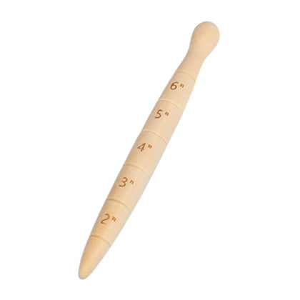 Bothyi seed dibber with measurement scale aids precise planting depth