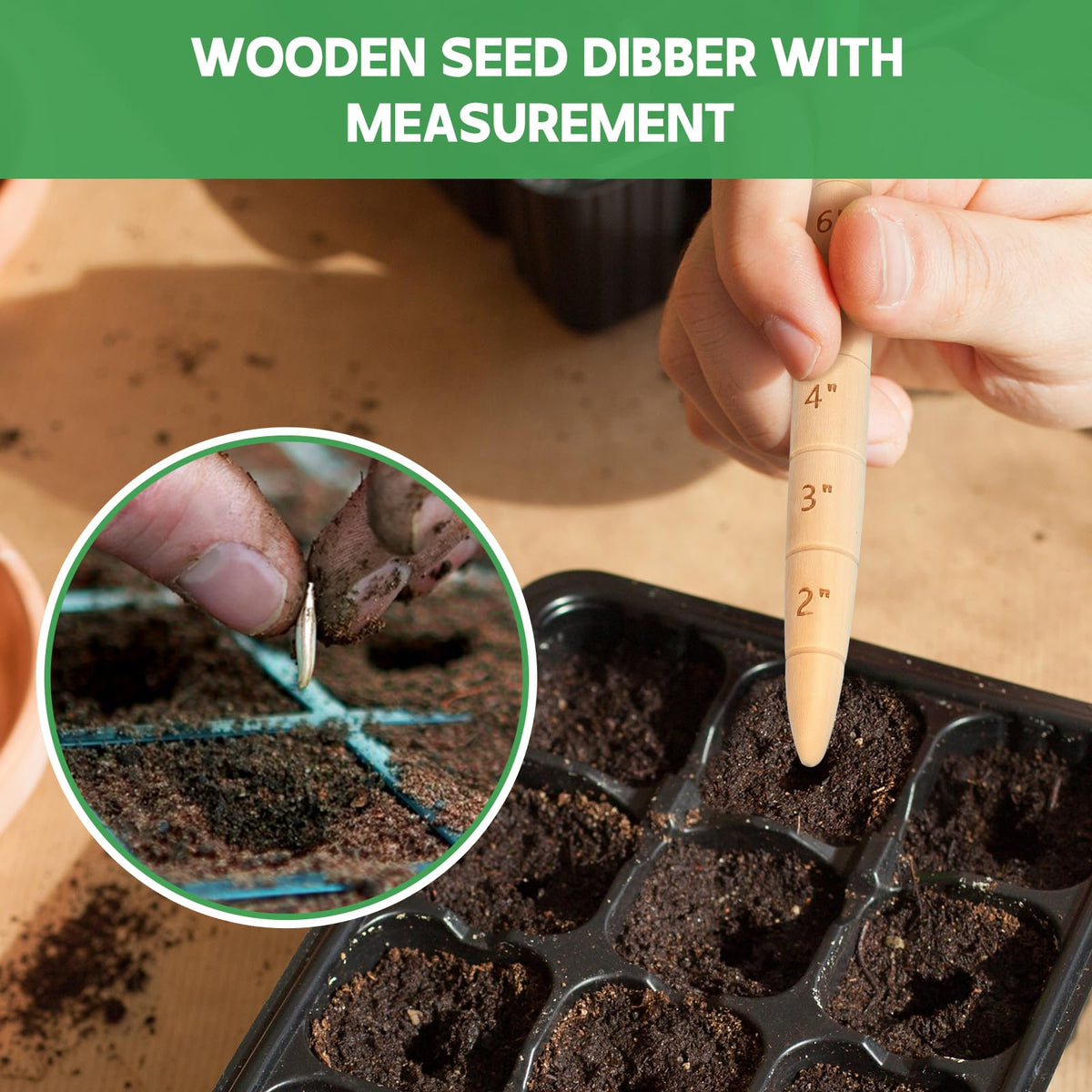Bothyi seed planter tool designed for multi scenario gardening tasks