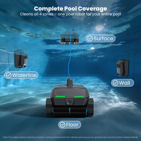 BOTLIFE PC200 cleans floor and walls for deep debris removal.