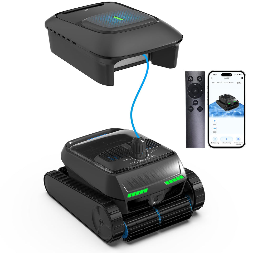 BOTLIFE PC200 with ultrasonic navigation for efficient pool cleaning.