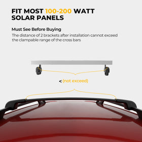 BougeRV crossbars fit with aero, oval, and square bars for many vehicles.
