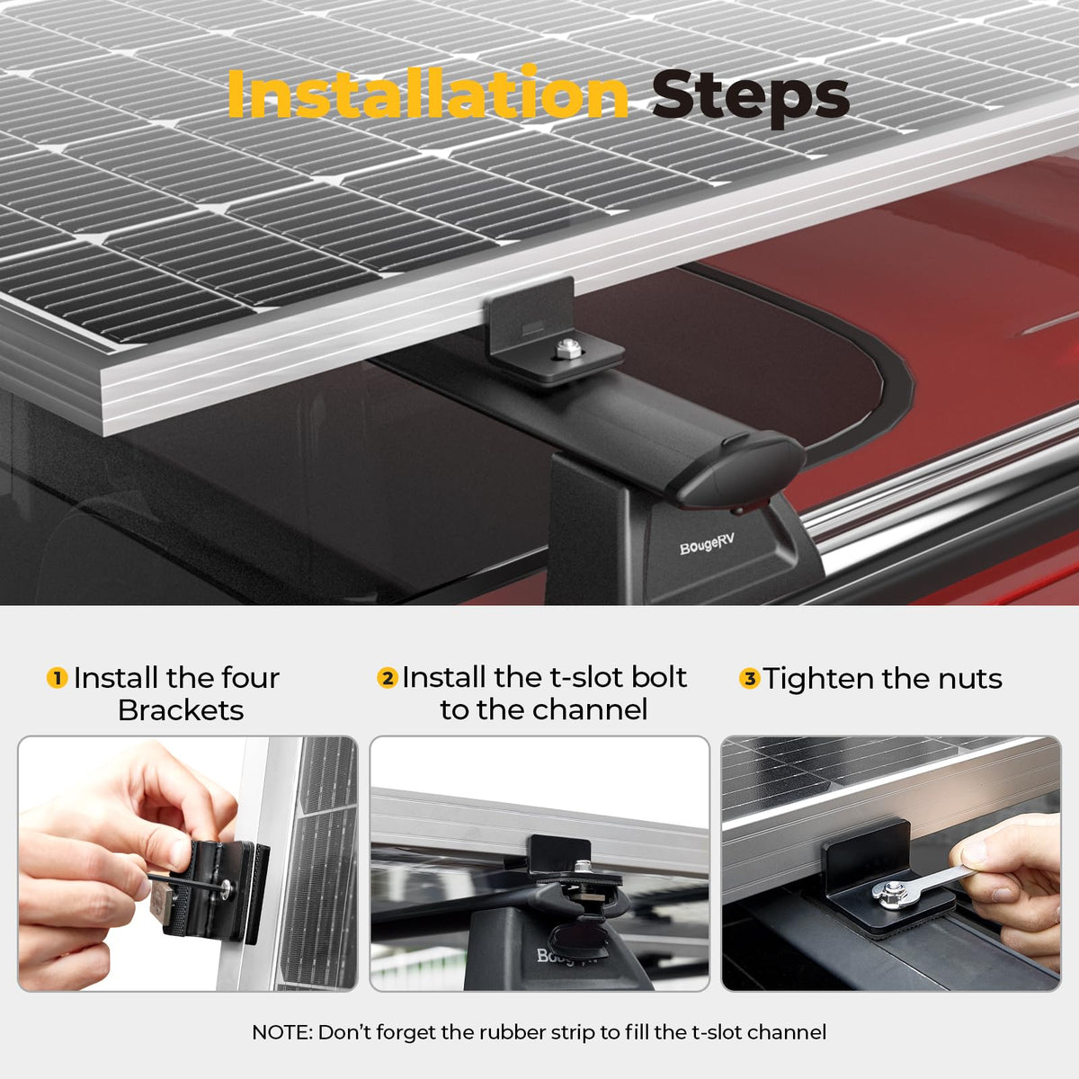 BougeRV heavy-duty steel construction withstands road vibrations for stability