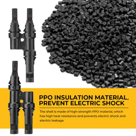 IP67 waterproof seal on BougeRV Y-connector supports outdoor use.