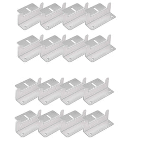 BougeRV solar mounting bracket kit, 16 units, ideal for RV and boat solar setups