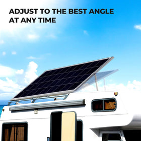 BougeRV solar panel attachment system ensures quick, stable roof mounting.