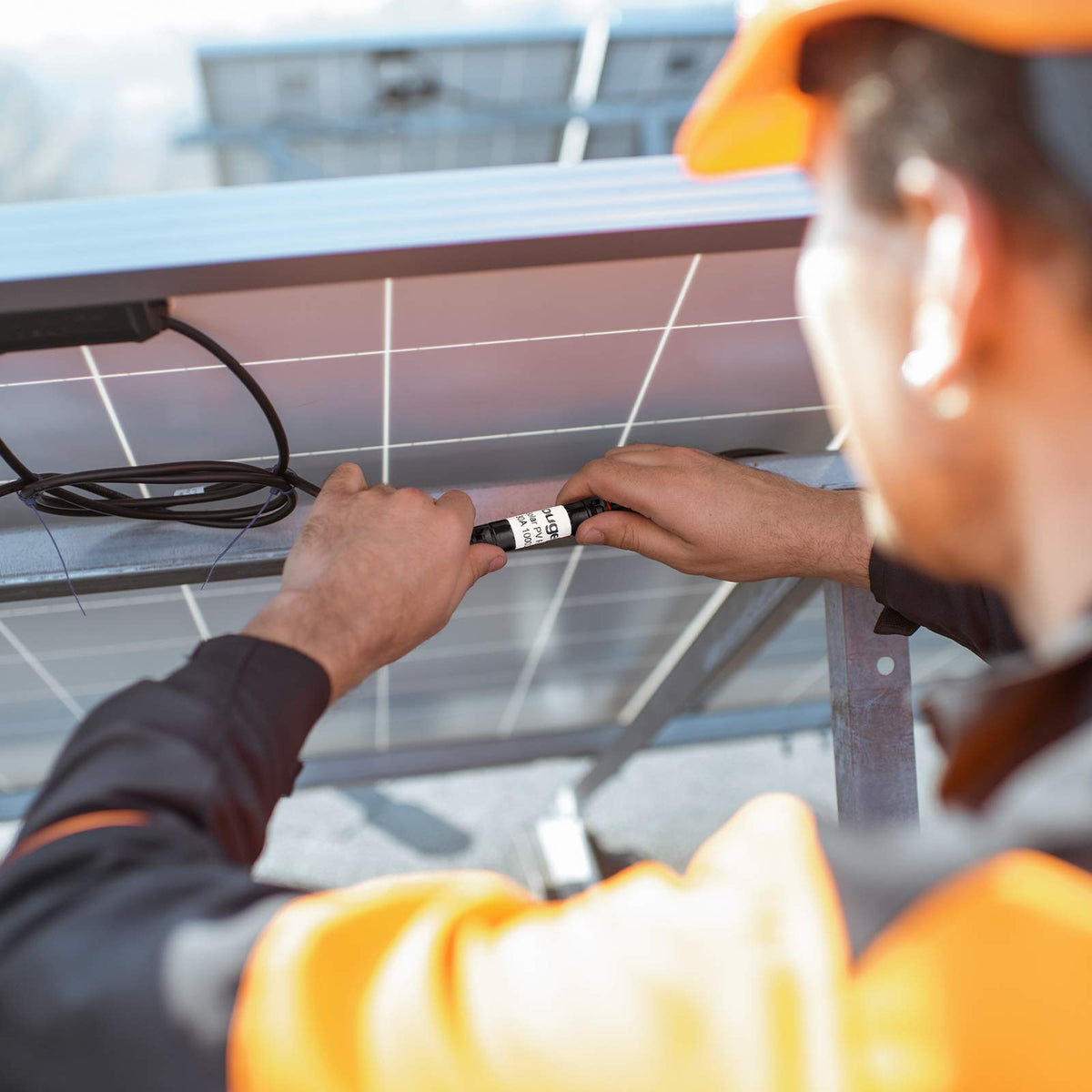 BougeRV solar panel and controller protection in real-world mounting scenario.