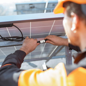 BougeRV solar panel and controller protection in real-world mounting scenario.