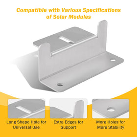 BougeRV Z-bracket off-grid use for reliable solar panel support.