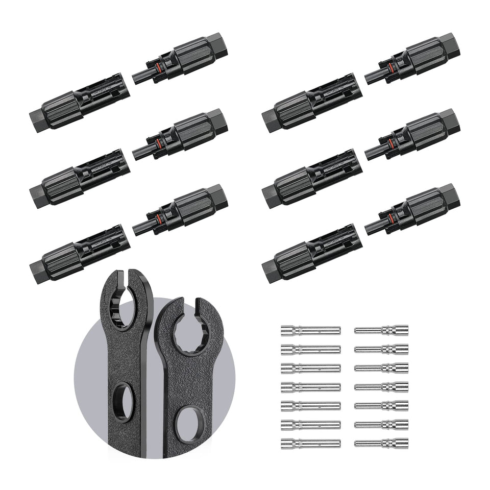 BougeRV 8AWG solar connector set for secure PV connections