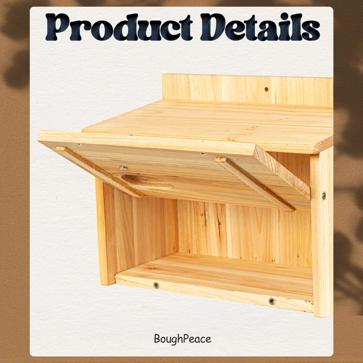 BoughPeace easy-hang setup shows simple installation on branches or fences.