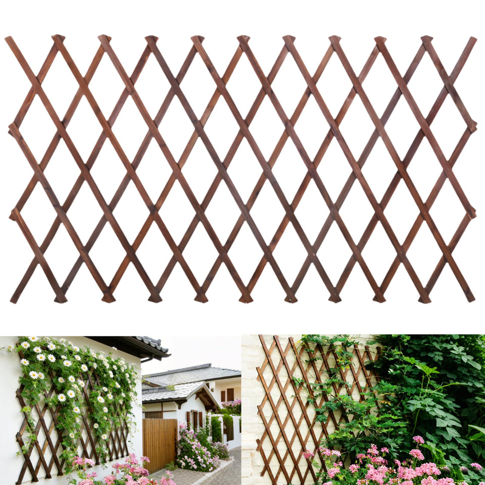 Bounmer expandable garden trellis closed panel provides sturdy plant support