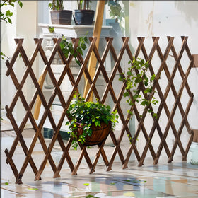 Bounmer weatherproof cedar trellis supports light plants and resists warping