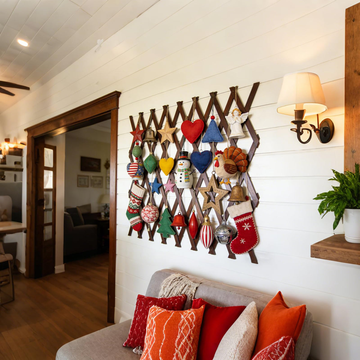Bounmer wooden lattice wall decor adds natural beauty to indoor and outdoor walls