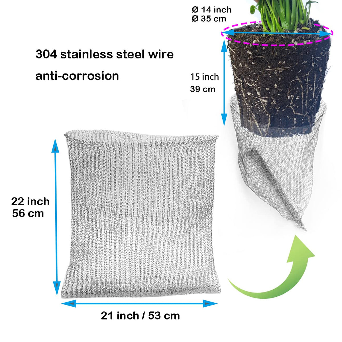 boUod easy-install mesh basket demonstrates fast setup.