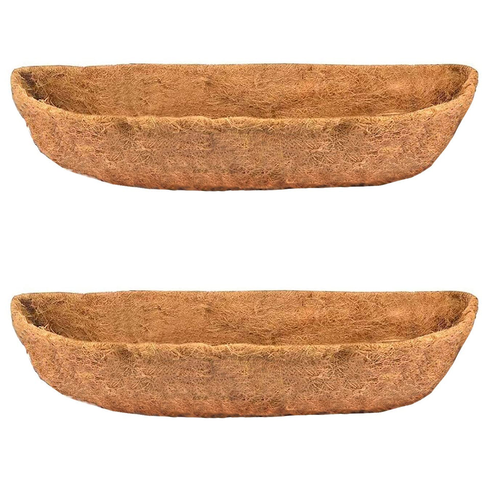 bouod garden coconut planter liner 24-inch for durable, breathable window boxes