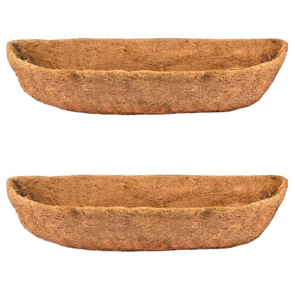 boUod two-pack 36-inch coconut planter liner in flat layout for window boxes