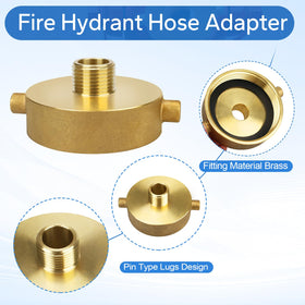 Size diagram shows 2-1/2 inch NH female and 3/4 inch GHT male fittings