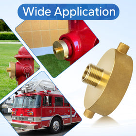 Rugged brass construction withstands outdoor use and frequent attachments